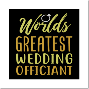 Funny wedding officiant solemniser marriage Posters and Art